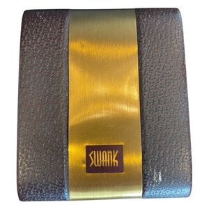 Vintage Swank Old Hard Case Cufflinks Box Velvet Style Interior BOX ONLY